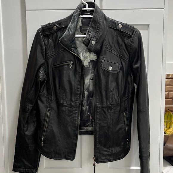 DANIER Black Leather Jacket - Picture 1 of 4